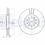 Delphi Ön Fren Diski – BG3035C / OEM 1J0615301C
