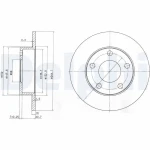 Delphi Arka Fren Diski – BG3381 / OEM 8E0615601A