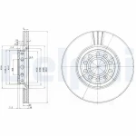 Delphi Ön Fren Diski – BG3657 / OEM 3B0615301B