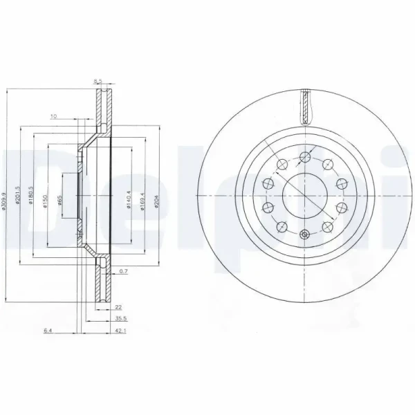 Delphi Arka Fren Diski – BG3975
