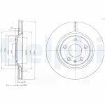 Delphi Arka Fren Diski – BG3997 / OEM 8E0615601R