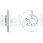 Delphi Ön Fren Diski – BG4080C / OEM 8K0098301G