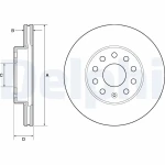 Delphi Ön Fren Diski – BG4701C / OEM JZW698302AP