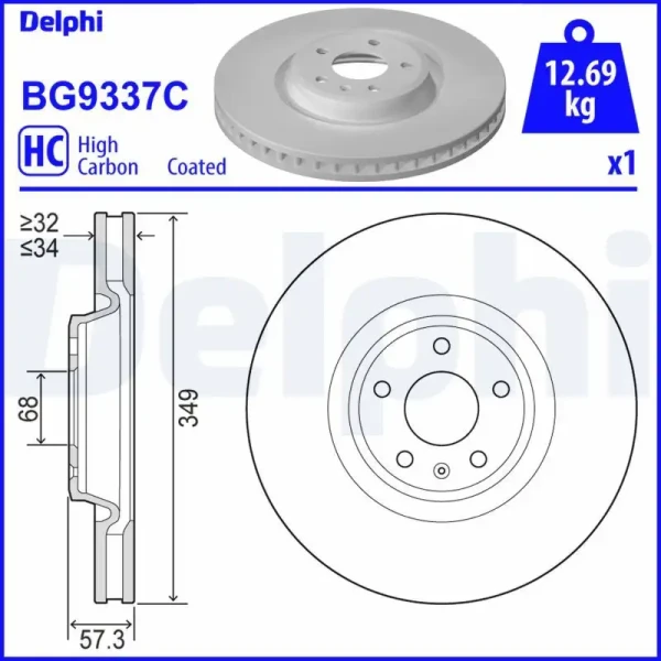 Delphi Ön Fren Diski – BG9337C