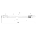 CAVO Arka Fren Hortumu – C800261A / OEM 433611775A