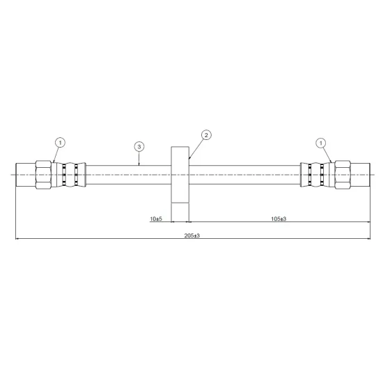 CAVO Arka Fren Hortumu – C800261A / OEM 433611775A ürün görseli