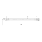 CAVO Arka Fren Hortumu – C800516A / OEM 8D0611775B