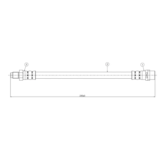CAVO Arka Fren Hortumu – C800516A / OEM 8D0611775B ürün görseli