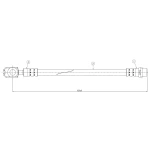CAVO Arka Fren Hortumu – C800542B / OEM 4B0611775A