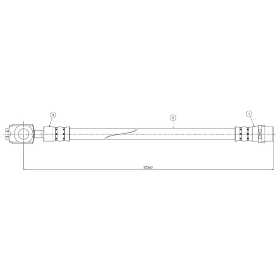 CAVO Arka Fren Hortumu – C800542B / OEM 4B0611775A ürün görseli