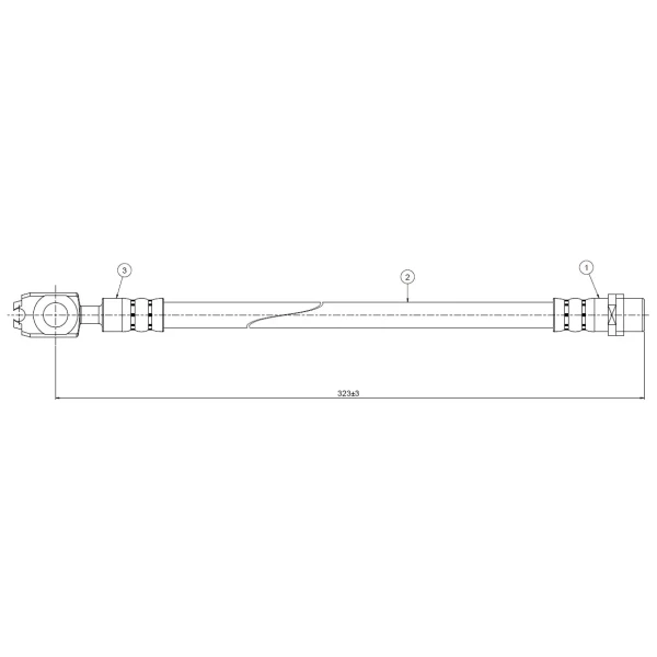 CAVO Arka Fren Hortumu – C800542B / OEM 4B0611775A