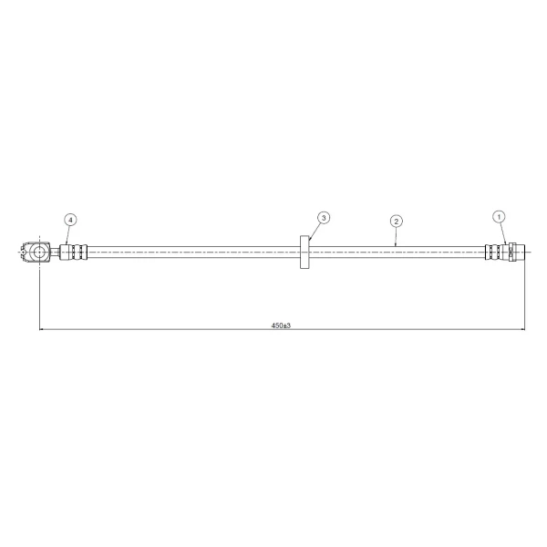CAVO Ön Fren Hortumu – C800543B / OEM 1J0611701A