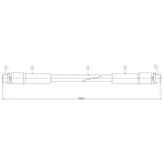 CAVO Ön Fren Hortumu – C801002A / OEM 8D0611707