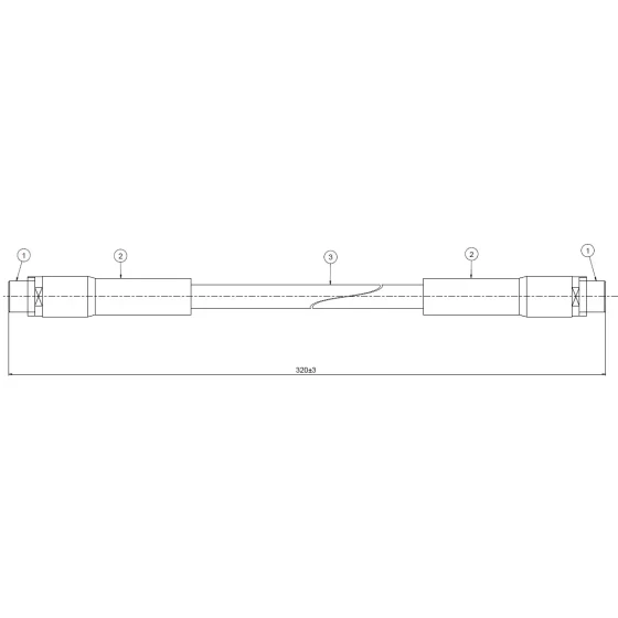 CAVO Ön Fren Hortumu – C801002A / OEM 8D0611707 ürün görseli