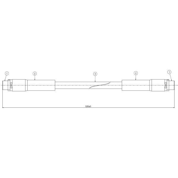 CAVO Ön Fren Hortumu – C801002A / OEM 8D0611707