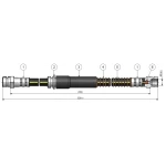 CAVO Ön Fren Hortumu – C900617A / OEM 1K0611701N