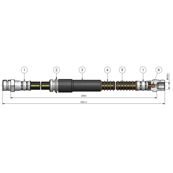 CAVO Ön Fren Hortumu – C900617A / OEM 1K0611701N ürün görseli
