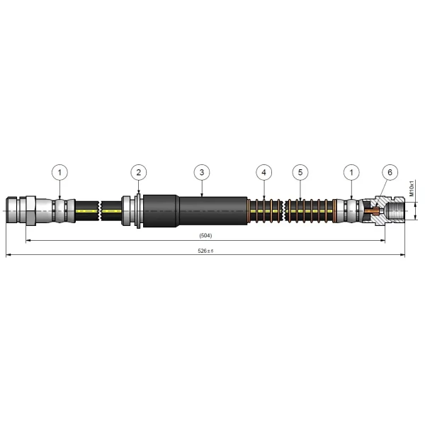 CAVO Ön Fren Hortumu – C900617A / OEM 1K0611701N