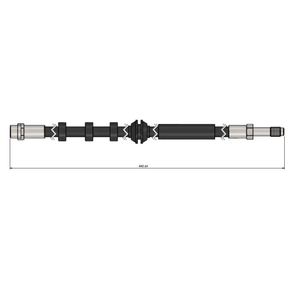 CAVO Arka Fren Hortumu – C900655A / OEM 8K0611775D