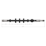 CAVO Ön Fren Hortumu – C900656A / OEM 8K0611707E