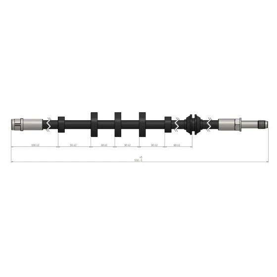 CAVO Ön Fren Hortumu – C900656A / OEM 8K0611707E ürün görseli