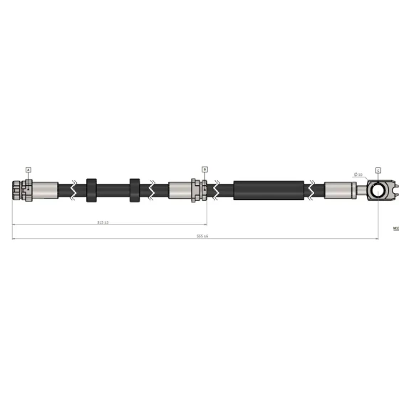 CAVO Ön Fren Hortumu – C900897A / OEM 6R0611701A ürün görseli