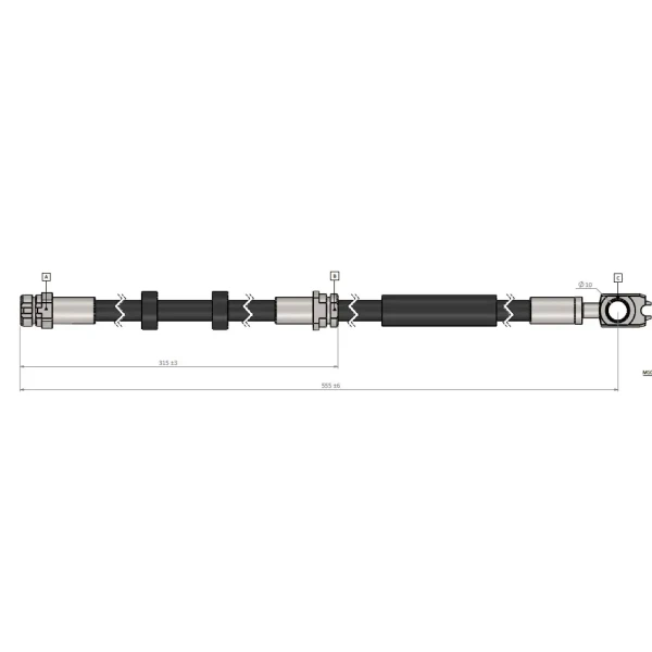 CAVO Ön Fren Hortumu – C900897A / OEM 6R0611701A