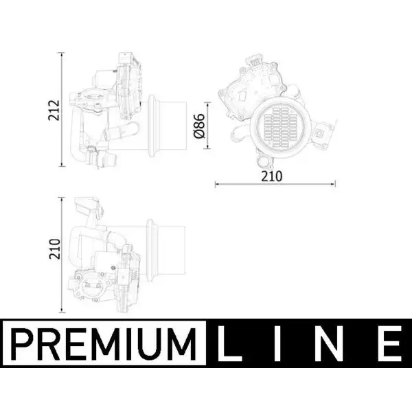 Mahle EGR Soğutucusu – CE20000P / OEM 4L131512AG