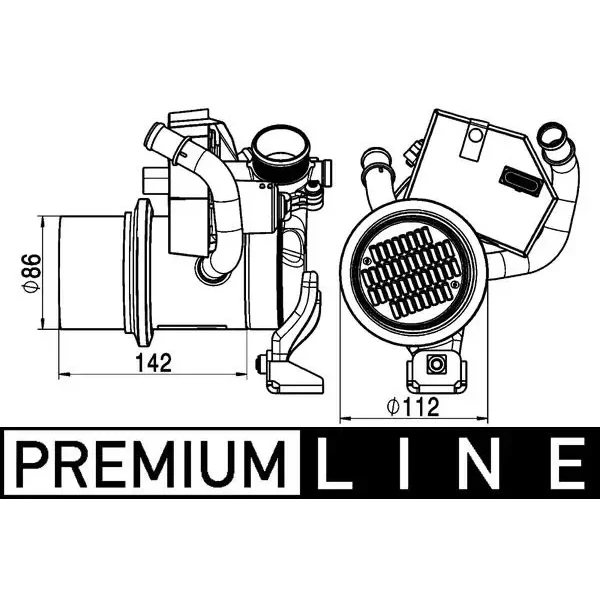 Mahle EGR Soğutucusu – CE5000P / OEM 04L131512BQ