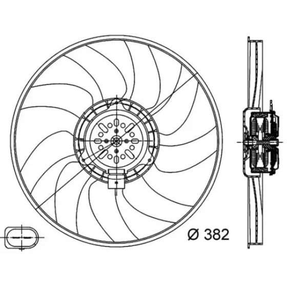 Mahle Fan Motoru – CFF312000S / OEM 8K0959455T ürün görseli