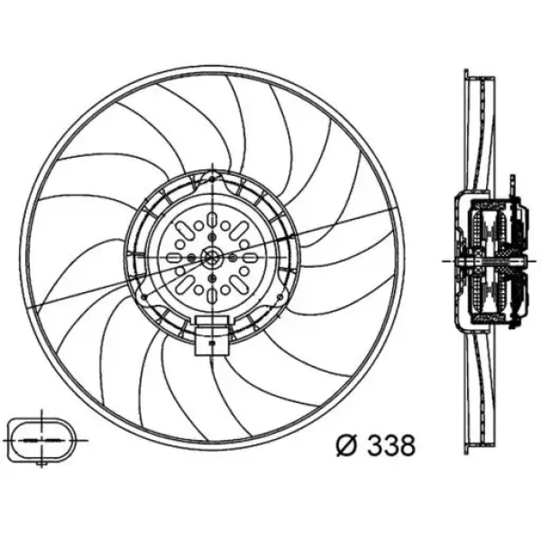 Mahle Fan Motoru – CFF313000S / OEM 8K0959455R