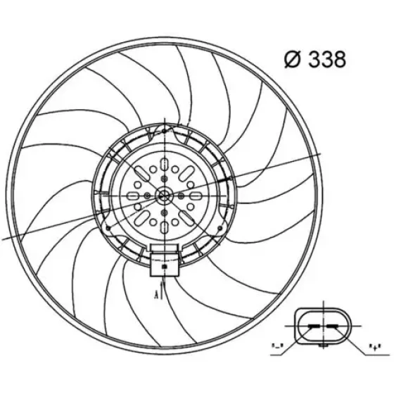Mahle Fan Motoru – CFF33000S / OEM 8K0959455Q ürün görseli