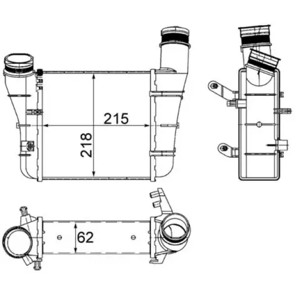 Mahle Turbo Radyatörü – CI336000S / OEM 8E0145805S