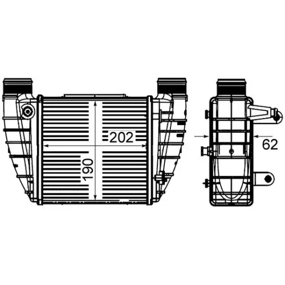 Mahle Turbo Radyatörü – CI421000S / OEM 8E0145806M ürün görseli