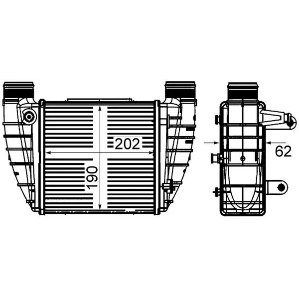Mahle Turbo Radyatörü – CI421000S / OEM 8E0145806M
