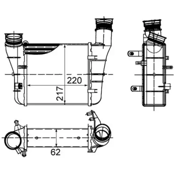 Mahle Turbo Radyatörü – CI426000S / OEM 8E0145805T ürün görseli