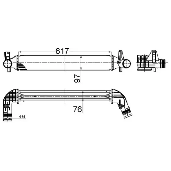 Mahle Turbo Radyatörü – CI516000S / OEM 6R0145805K ürün görseli