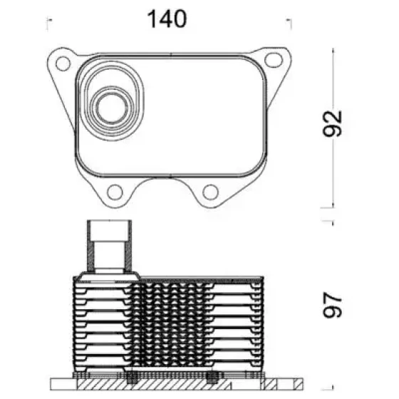 Mahle Motor Yağ Soğutucu – CLC185000S / OEM 06J117021M ürün görseli