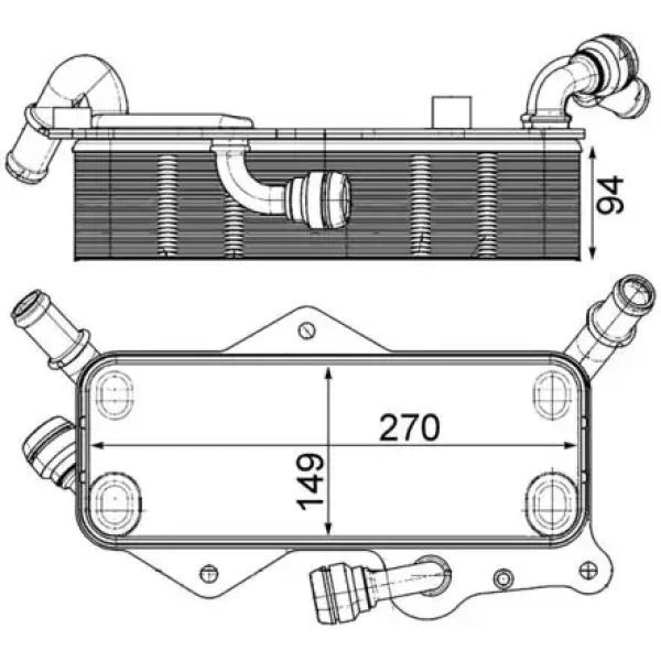 Mahle Şanzıman Yağ Soğutucu – CLC218000P / OEM 4G0317021M