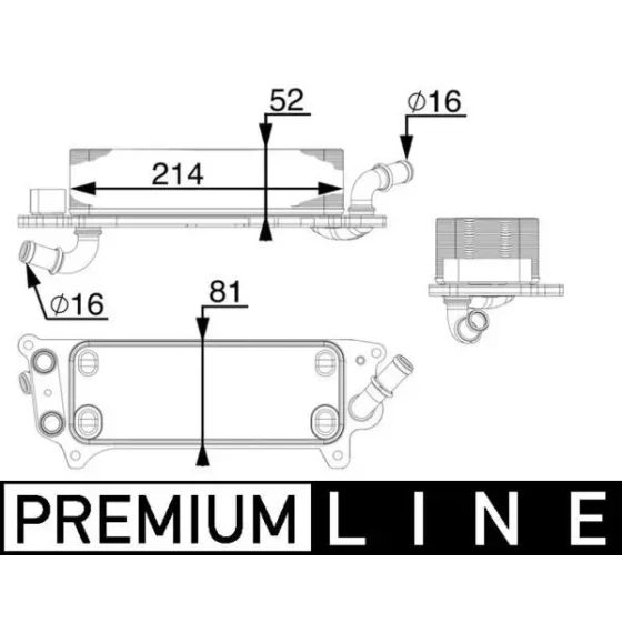Mahle Şanzıman Yağ Soğutucu – CLC77000P / OEM 4G0317021K ürün görseli