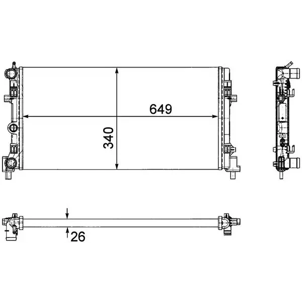 Mahle Radyatör – CR1096000P / OEM 6R0121253N