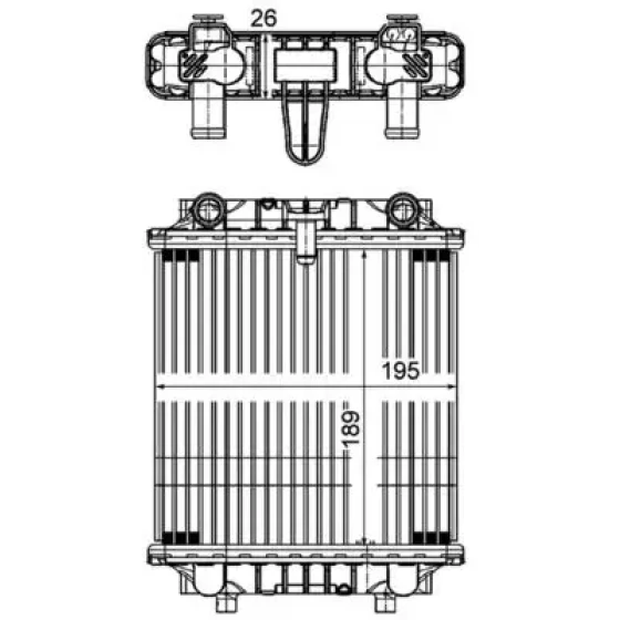 Mahle Radyatör – CR1202000P / OEM 4G0121212 ürün görseli