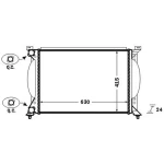 Mahle Radyatör – CR1417000S / OEM 8E0121251A