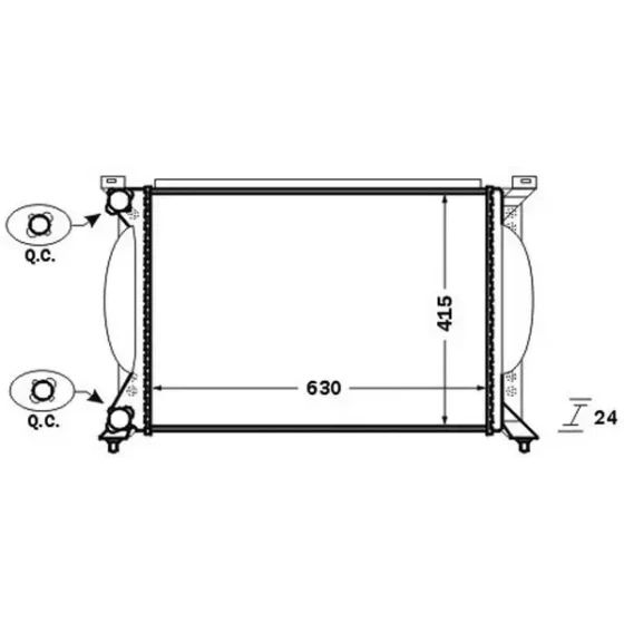 Mahle Radyatör – CR1417000S / OEM 8E0121251A ürün görseli