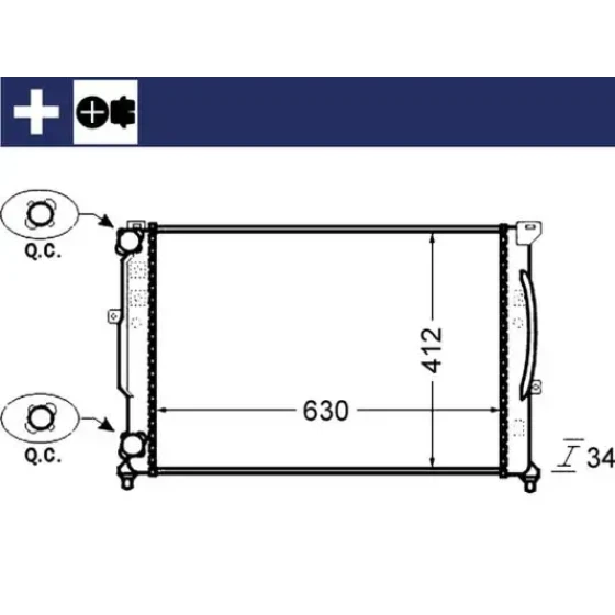 Mahle Radyatör – CR1423000S ürün görseli