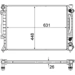 Mahle Radyatör – CR1686000S / OEM 4B0121251N