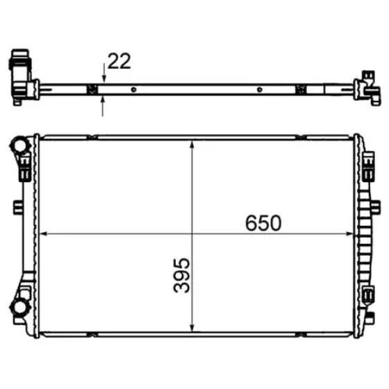 Mahle Radyatör – CR2054000S / OEM 5Q0121251FJ ürün görseli