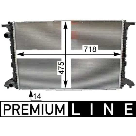 Mahle Radyatör – CR2176000P / OEM 8W0121251K ürün görseli