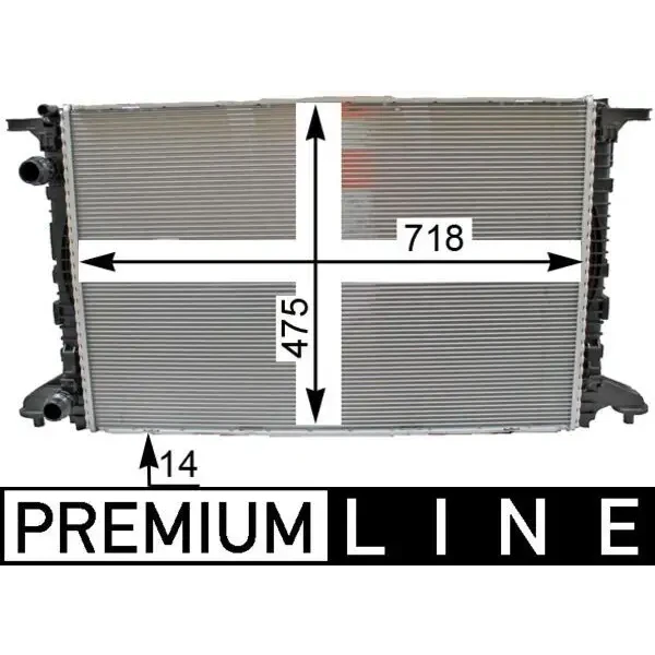 Mahle Radyatör – CR2176000P / OEM 8W0121251K