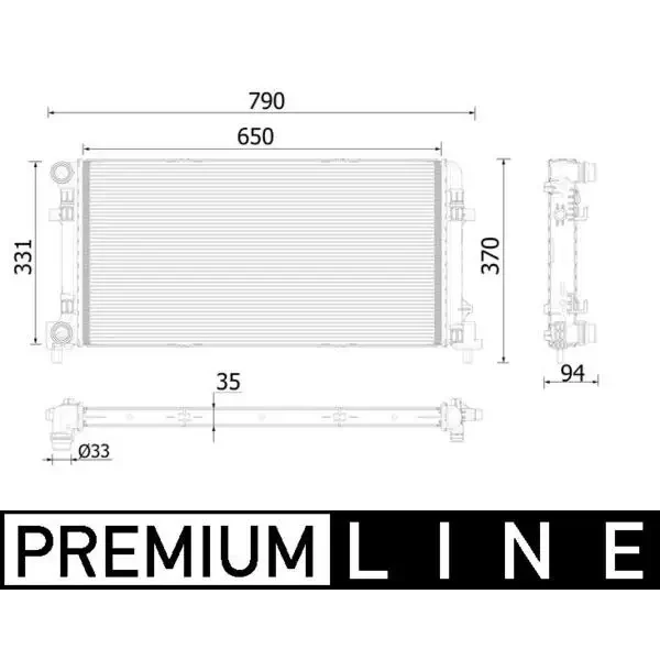 Mahle Radyatör – CR2222000P / OEM 6C0121253A